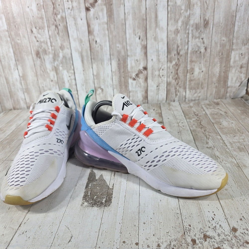 Nike Air Max 270 Womens 10 White University Blue Psychic Purple DX2351-100 - Picture 6 of 8